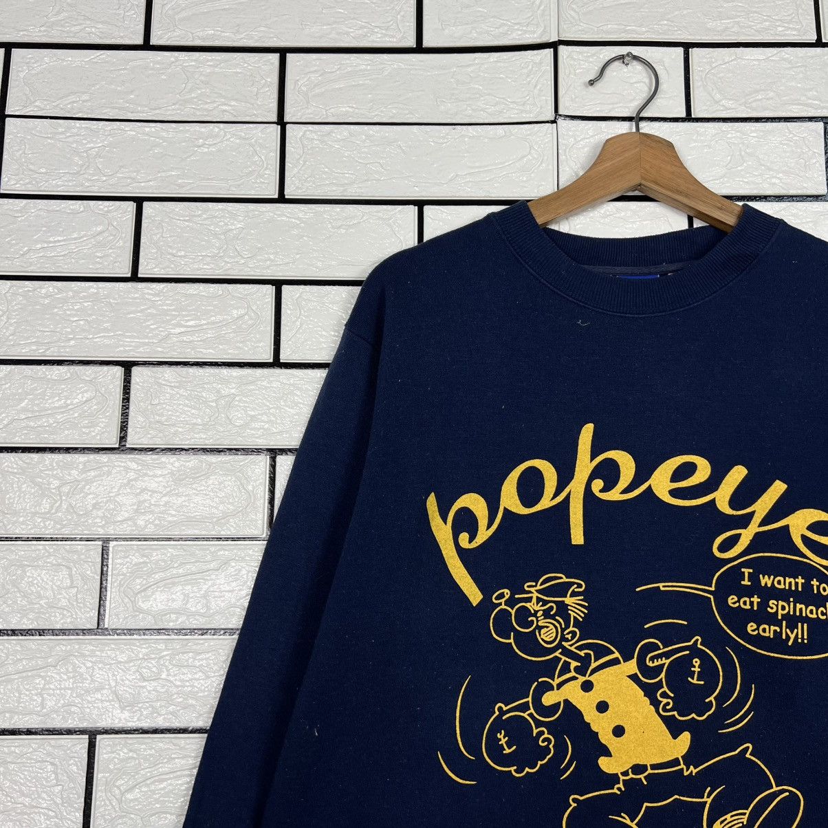 Vintage POPEYE THE SAILORMAN Graphic Crewneck Sweatshirt #3983-C181 Size US L / EU 52-54 / 3 - 5 Thumbnail