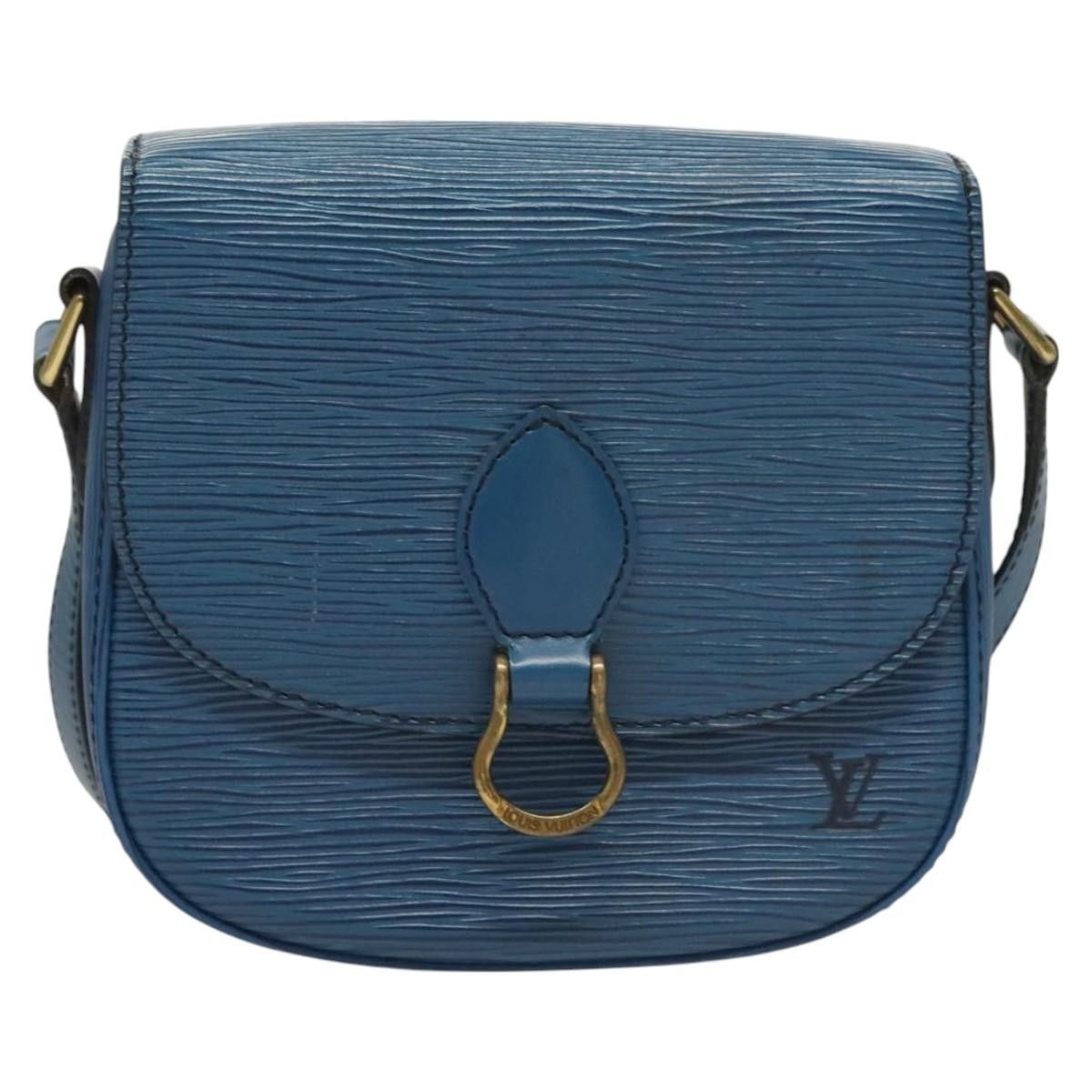 Louis Vuitton LOUIS VUITTON Epi Saint Cloud PM Shoulder Bag Blue M52195 Size ONE SIZE - 13 Thumbnail
