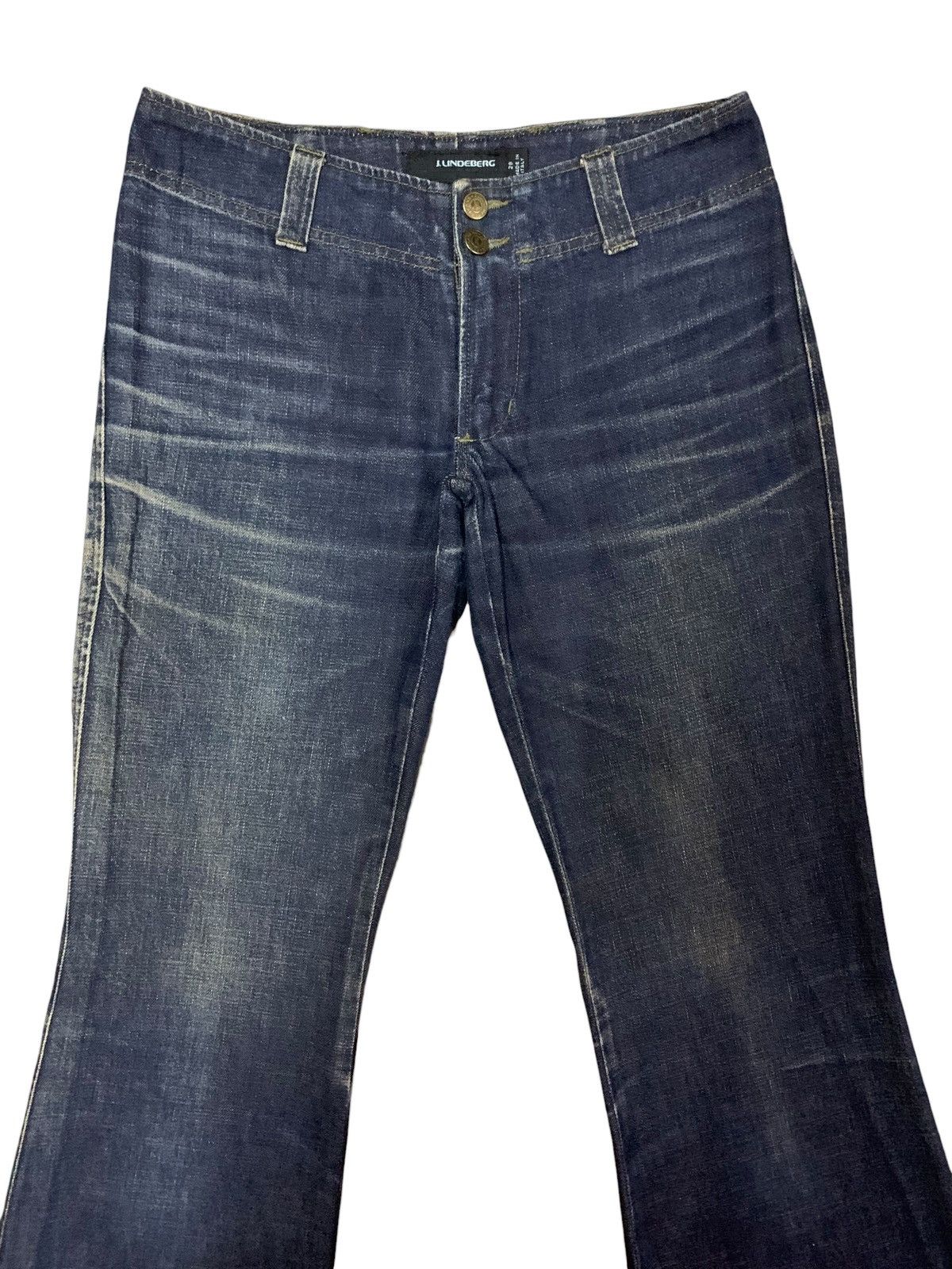 If Six Was Nine × Japanese Brand × Le Grande Bleu (L.G.B.) 🔥Flare🔥 J. Lindeberg Style Tornado Mart Bootcut Jeans Size US 29 - 4 Thumbnail