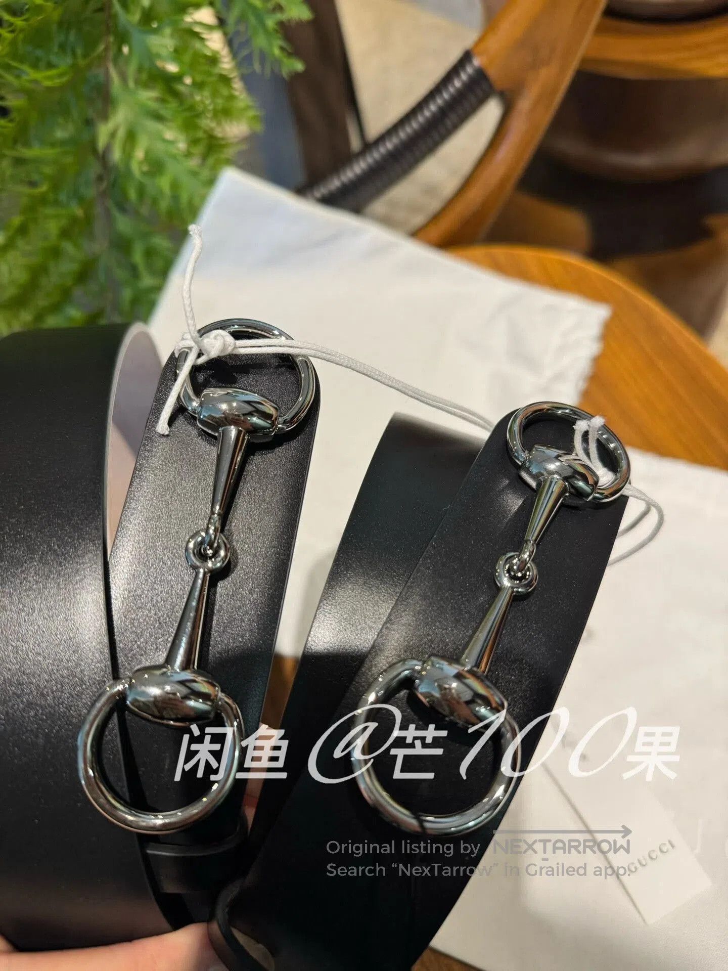 Gucci Gucci Silver Buckle Horsebit Belt. Size ONE SIZE - 2 Thumbnail