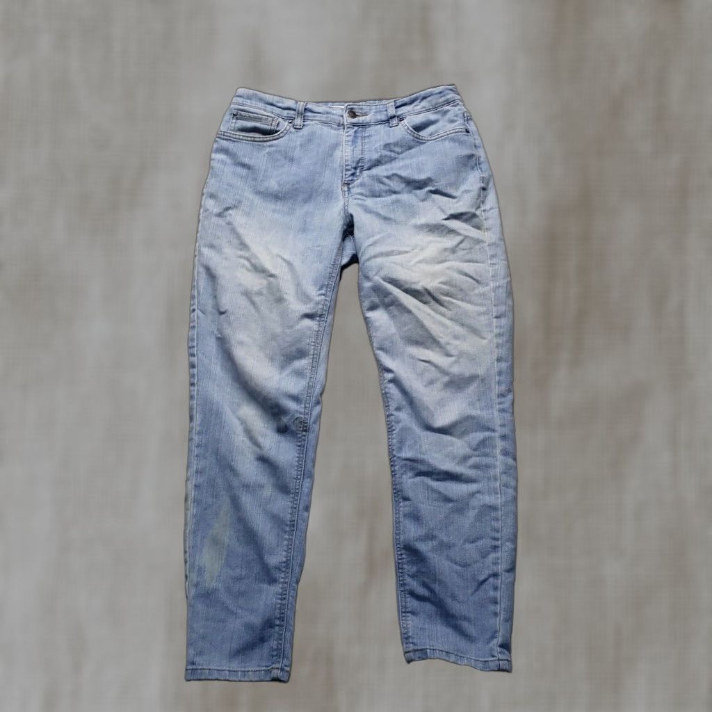 Jones New York VINTAGE Jones New York Jeans Women's Ankle Pants 8 Light Wash Denim Slimming Casual Size 30" / US 8 / IT 44 - 1 Thumbnail
