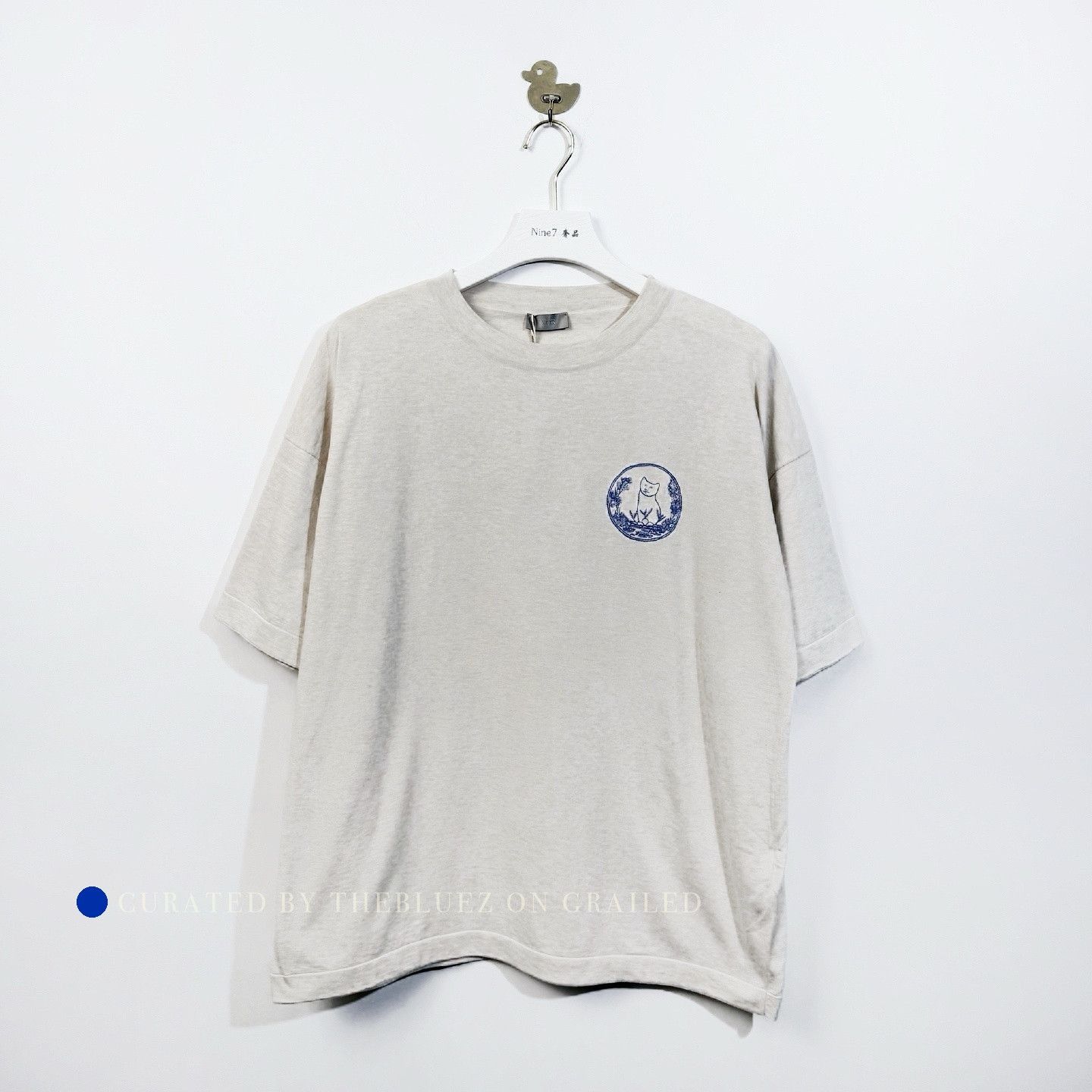 Dior Hylton Nel Embroidery Beige T-Shirt Size US XL / EU 56 / 4 - 1 Thumbnail