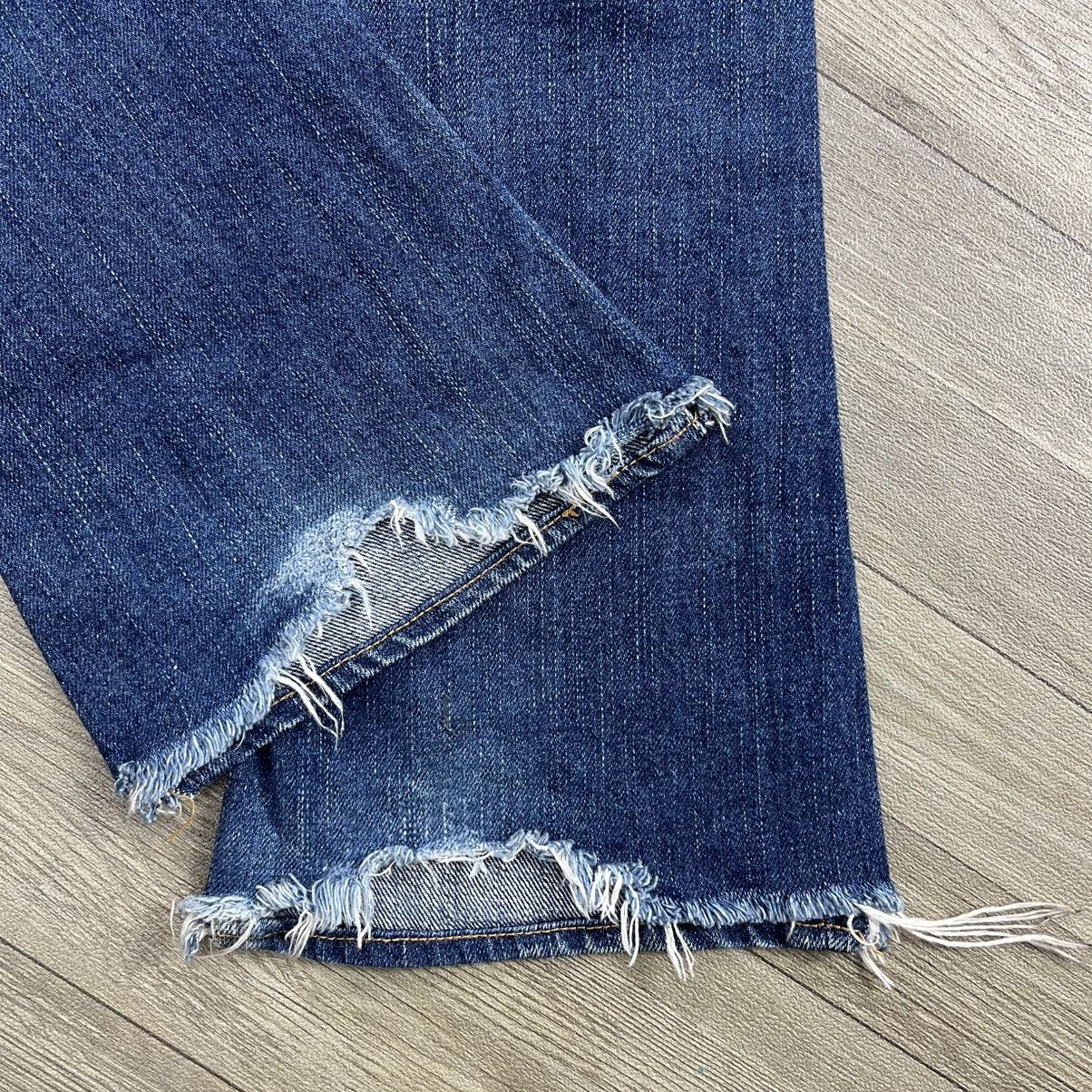 Japanese Brand 2000s Sly Japan Clawmark Distressed Punk Bootcut Flare Jeans Size US 26 / EU 42 - 15 Thumbnail