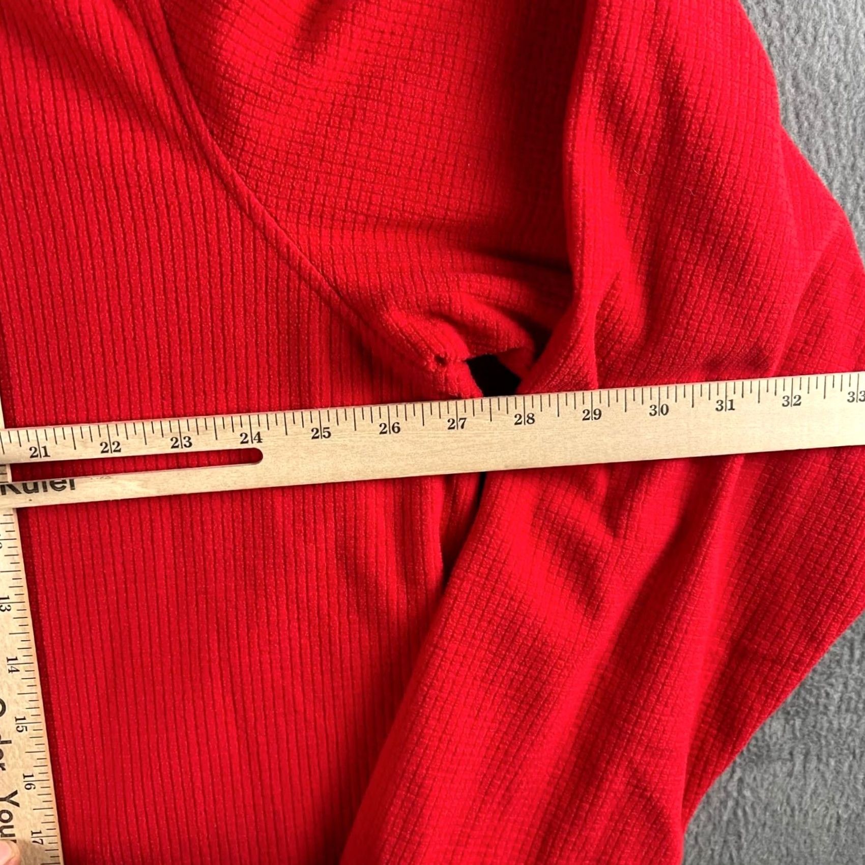 Starter Starter Sweatshirt Mens 2XL Red Thermal Quarter Zip Pullover Logo Knit Jordan Size US XXL / EU 58 / 5 - 7 Thumbnail