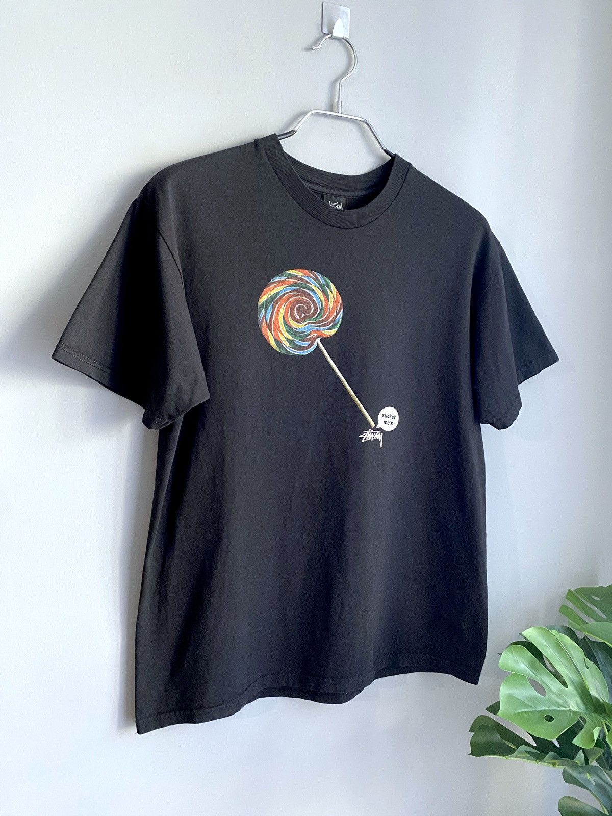 Stussy × Vintage Stussy Vintage T-Shirt RUN D.M.C. Sucker MC's Lollipop Print Size US M / EU 48-50 / 2 - 2 Thumbnail