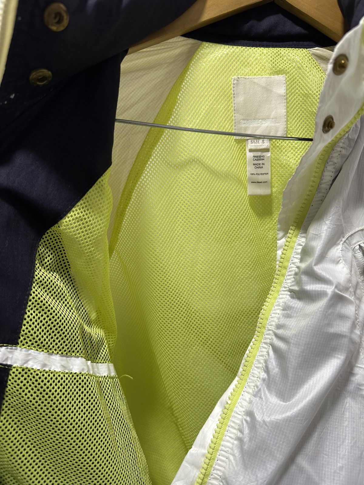 Diesel × Diesel Black Gold Diesel Windbreaker Jacket Design Multi Pocket Design Size US S / EU 44-46 / 1 - 10 Thumbnail