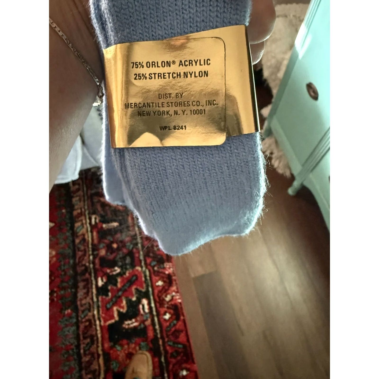 Vintage VINTAGE Royal Knight Socks Crew Mens 10-13 USA Dark Brown 60s Anti Static NWT Original Cotton Knit Size ONE SIZE - 4 Thumbnail