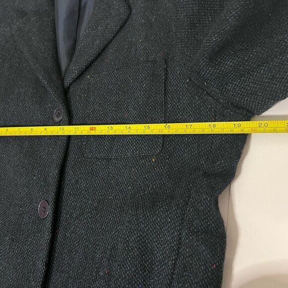 Sandro SANDRO Tweed 100% Wool Lined Blazer Jacket Buttons Blue Size L / US 10 / IT 46 - 8 Thumbnail