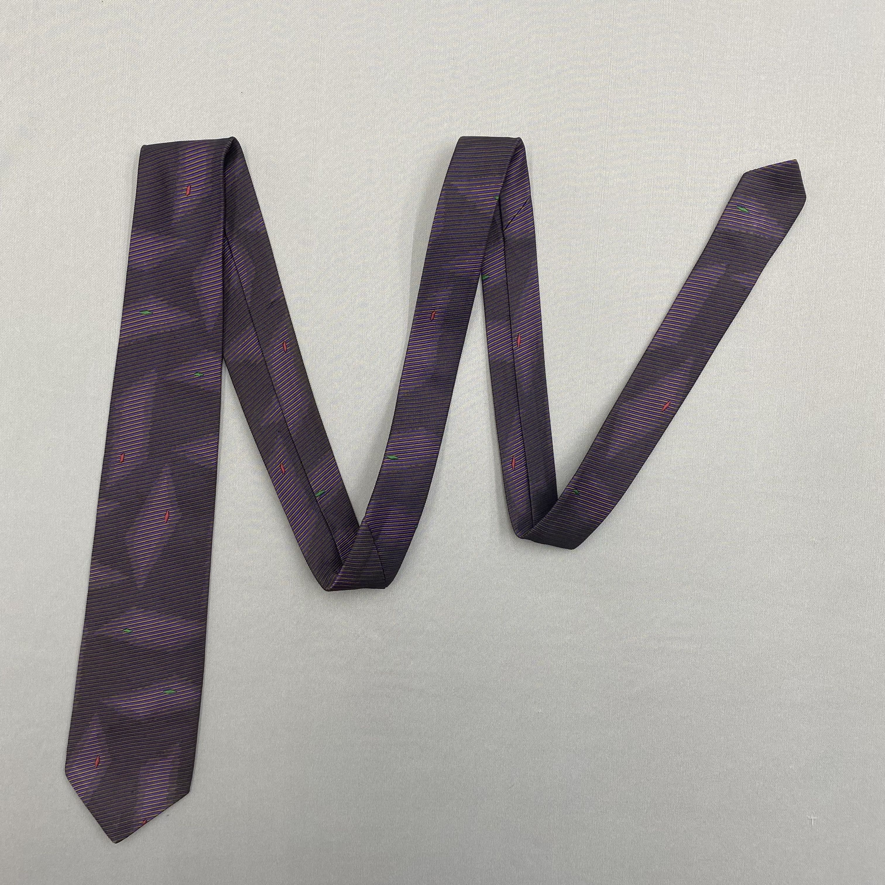 Japanese Brand Vintage Givenchy SILK Necktie Cravate Pure Silk Size ONE SIZE - 5 Thumbnail