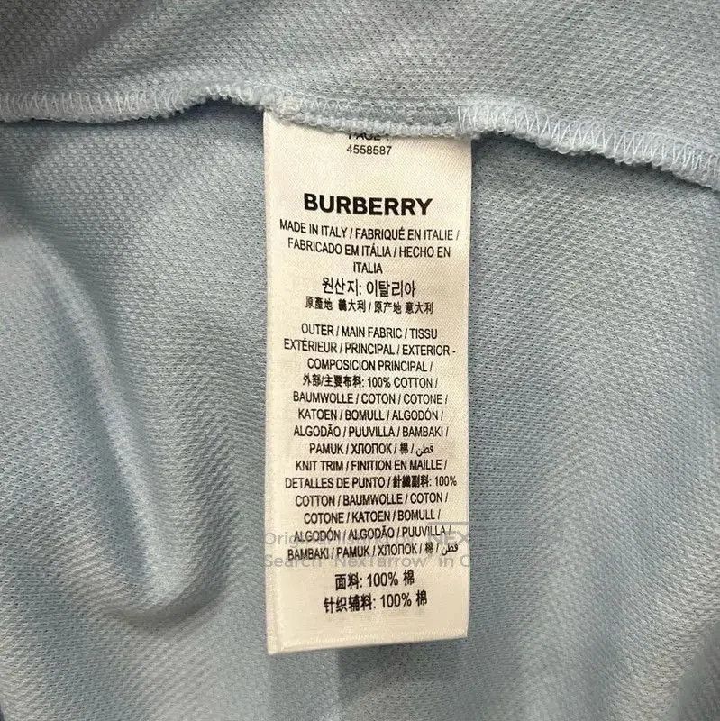 Burberry Burberry Blue Women's T-Shirt Size L. Size L / US 10 / IT 46 - 5 Thumbnail