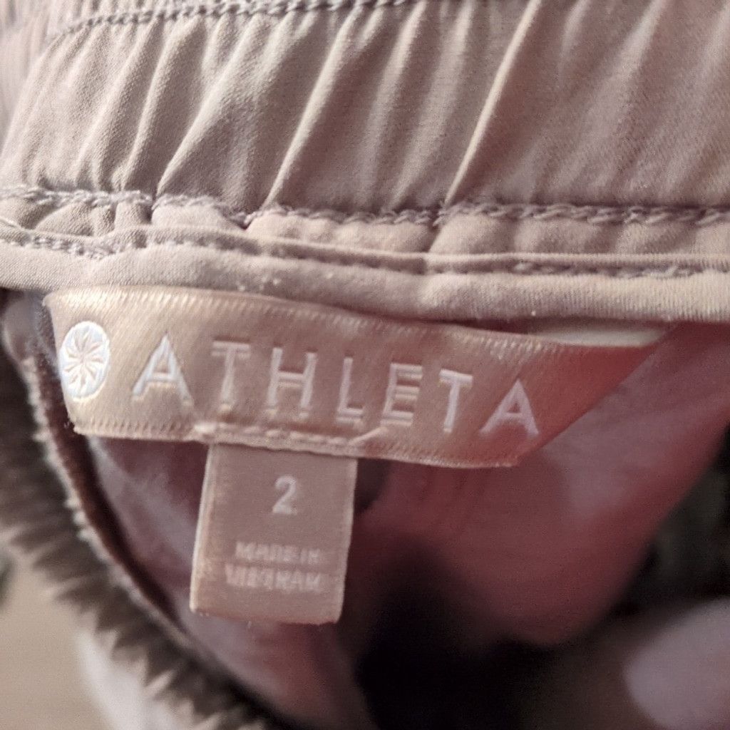 Athleta Athleta Linen Blend Gray Cuffed Pants Size 2 Size 26" / US 2 / IT 38 - 4 Thumbnail