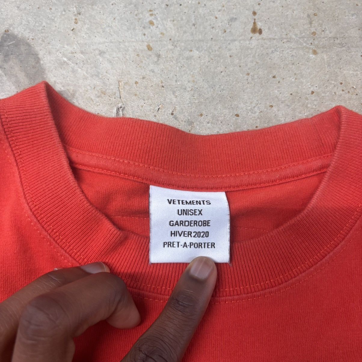 Vetements Vetements AW 20 work in progress red cotton t-shirt Size US XXL / EU 58 / 5 - 6 Thumbnail
