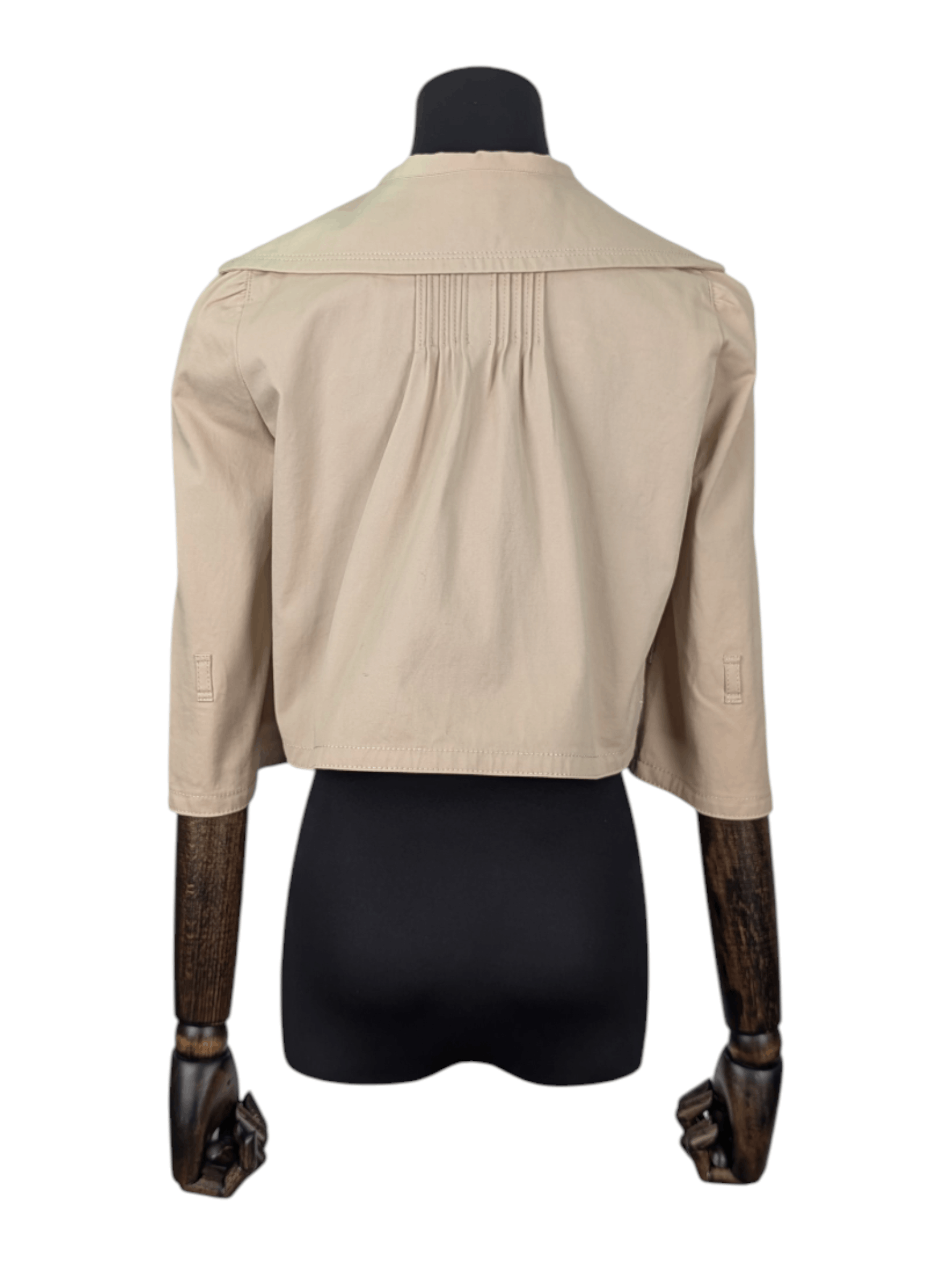 Burberry Burberry Blue Label Beige Cropped Jacket Size XS / US 0-2 / IT 36-38 - 2 Thumbnail