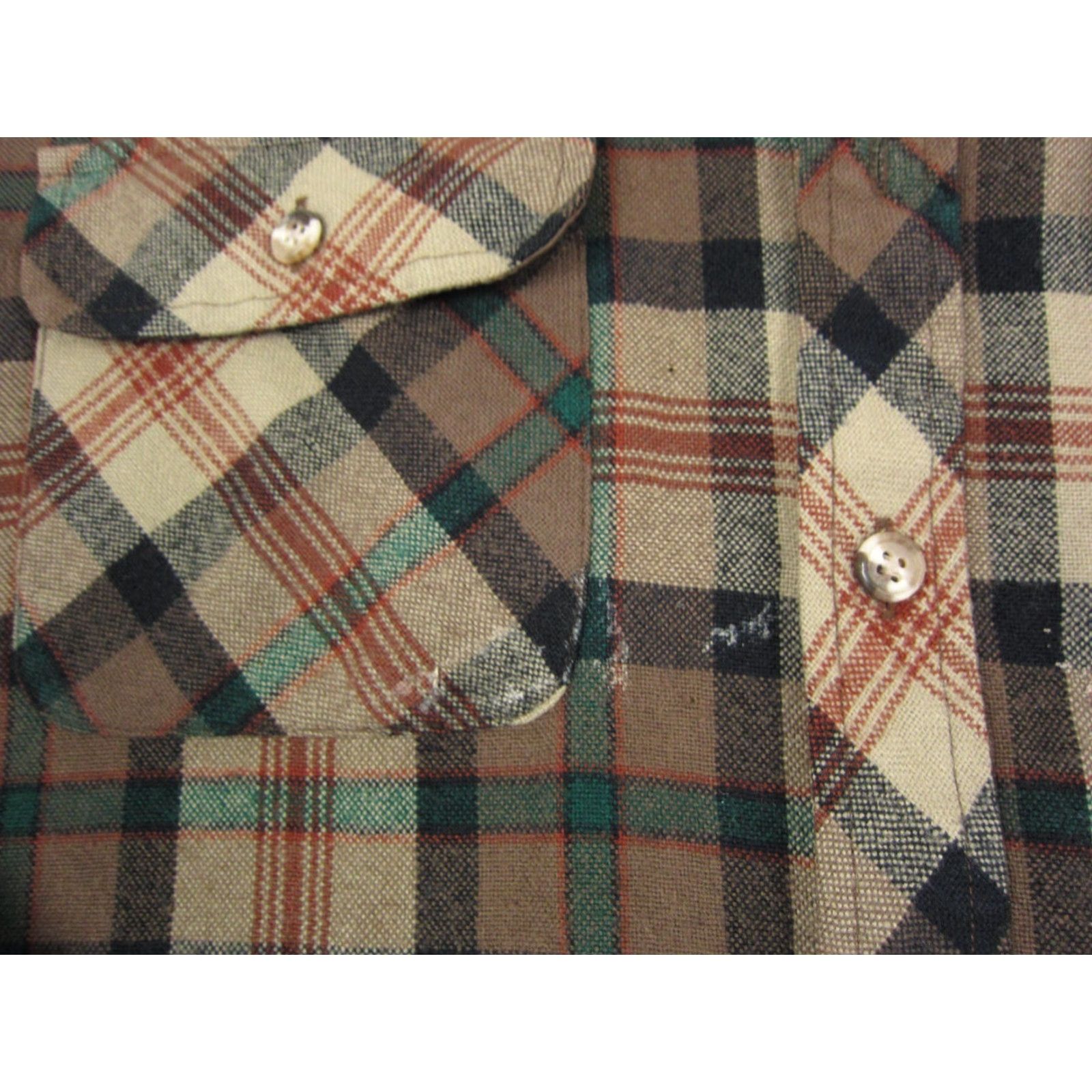 Thrasher Vintage Mervyns Shirt Mens M Brown Flannel Knit Casual 80s Cobain Button-Up Collared Long Sleeve Plaid Size US M / EU 48-50 / 2 - 4 Thumbnail