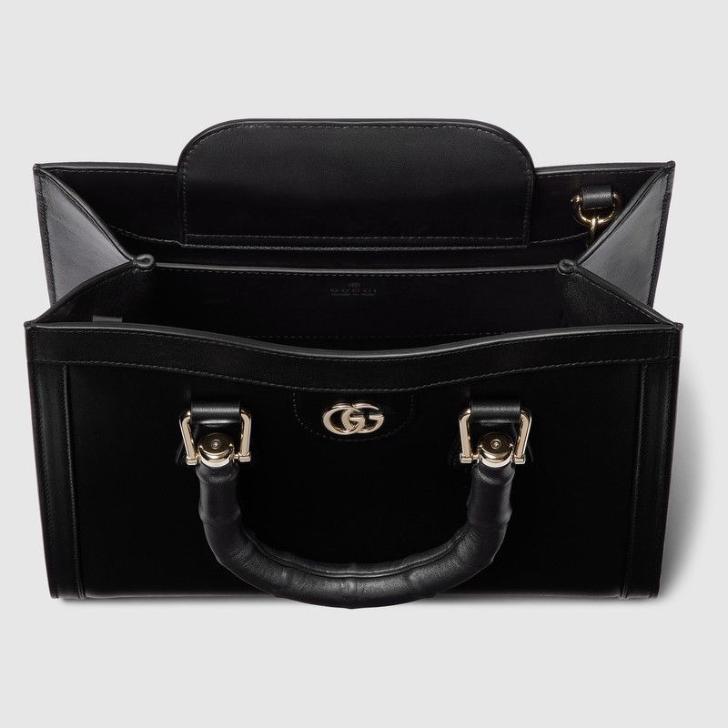 Gucci o1la5ras0526 Size: OS / Diana Medium Tote Bag in Black Size ONE SIZE - 8 Thumbnail
