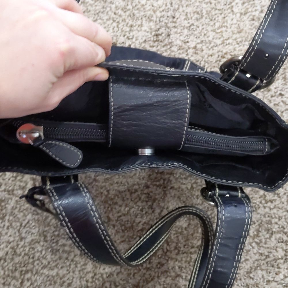 Fossil Fossil black F fabric leather shoulder bag Size ONE SIZE - 7 Thumbnail