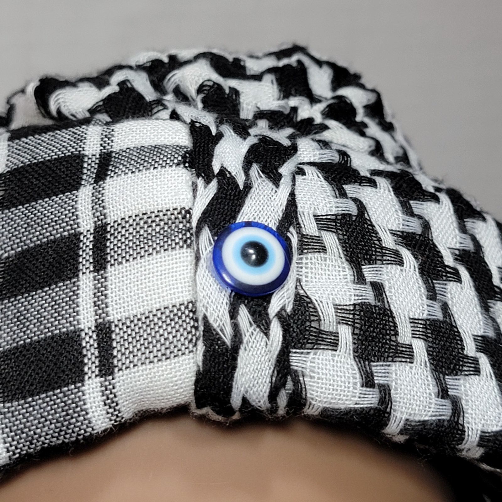 Other Traditional Fez Hat with Scarf, Keffiyeh w/ All-Seeing Eye Size ONE SIZE - 3 Thumbnail
