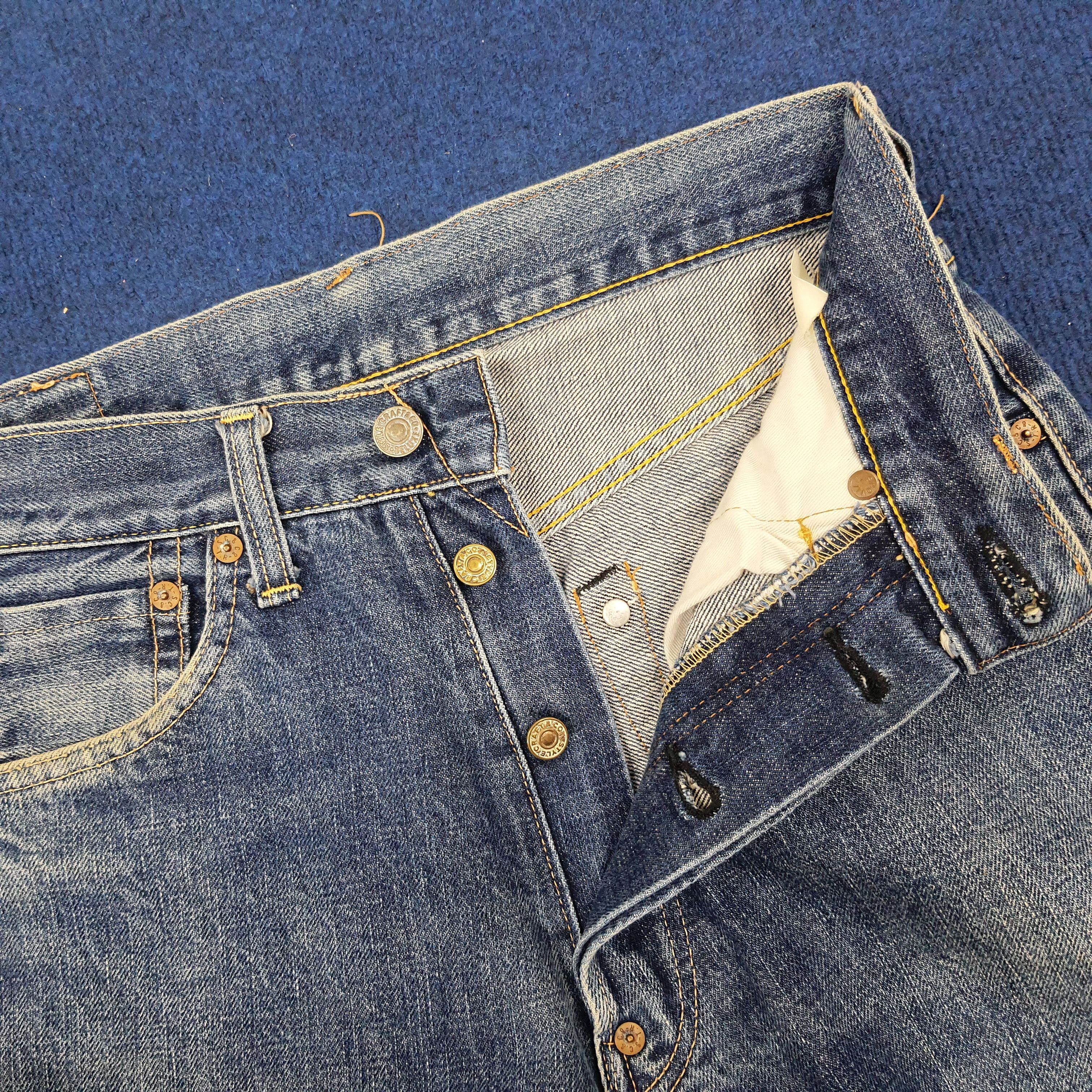 Japanese Brand × Vintage Vintage Evisu Salvadge Japan Brand Custom Daicock Jeans Size US 26 / EU 42 - 7 Thumbnail