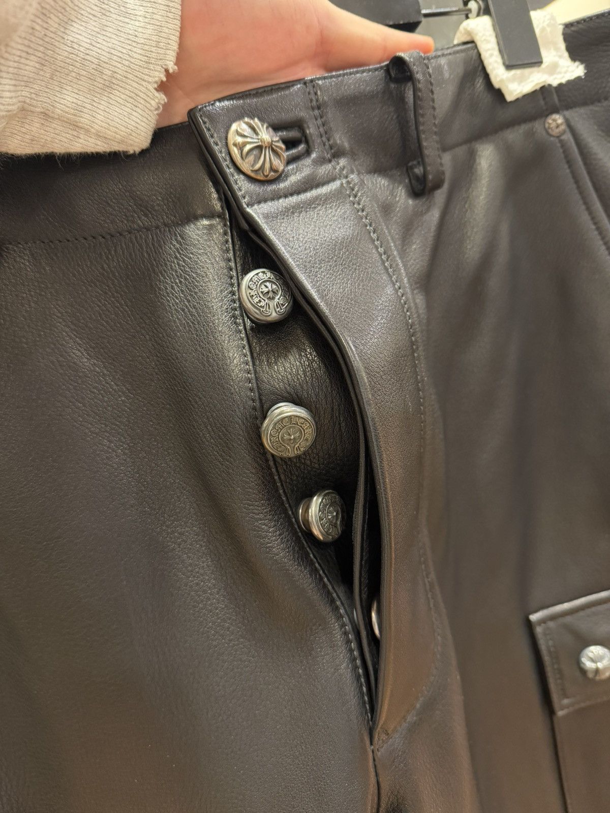 Chrome Hearts Chrome Hearts Devil Dog Leather Cargo Pants Size US 34 / EU 50 - 3 Thumbnail