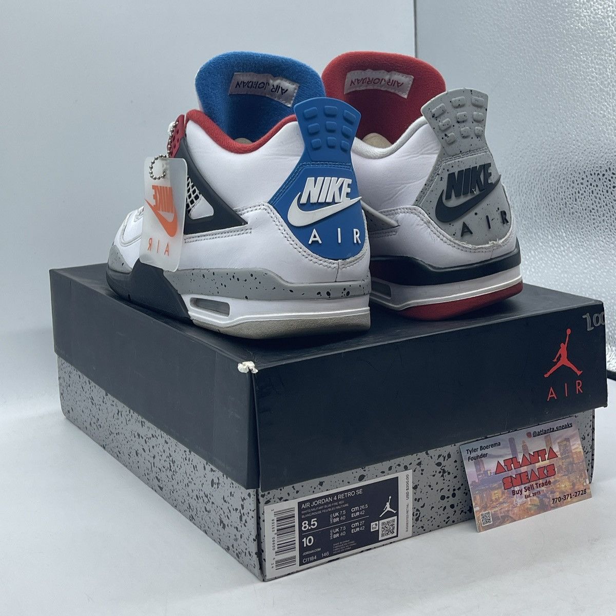 Jordan Brand Air Jordan 4 what the 4 Size US 8.5 / EU 41-42 - 4 Thumbnail