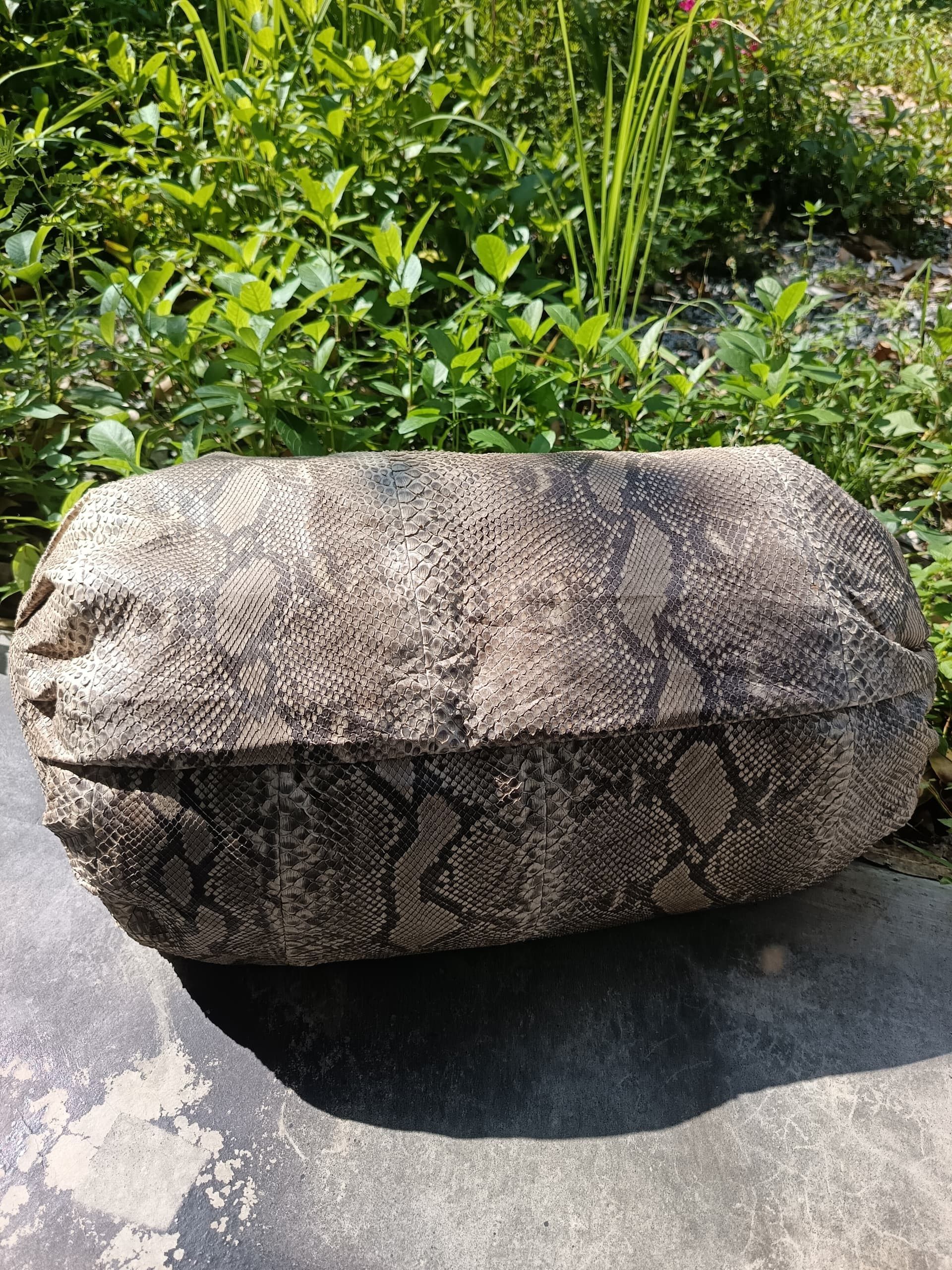 Japanese Brand Snake skin python vtg unknown Japan duffle bag Size ONE SIZE - 7 Thumbnail