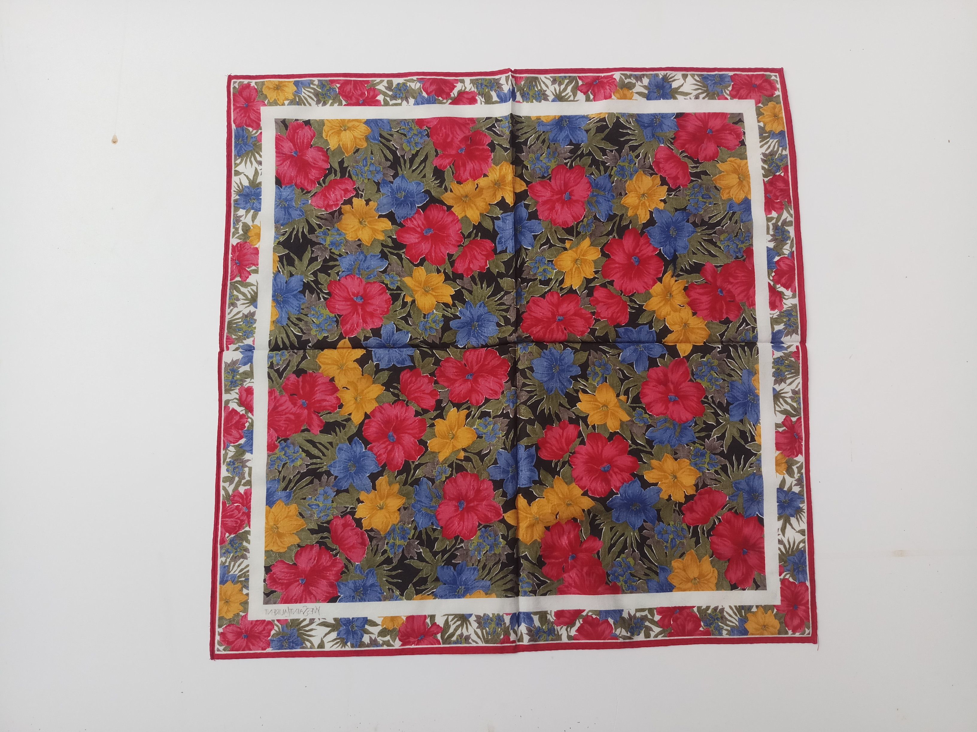 Yves Saint Laurent VTG handkerchief Yves saint laurent handkerchief ,Cotton Size ONE SIZE - 5 Thumbnail