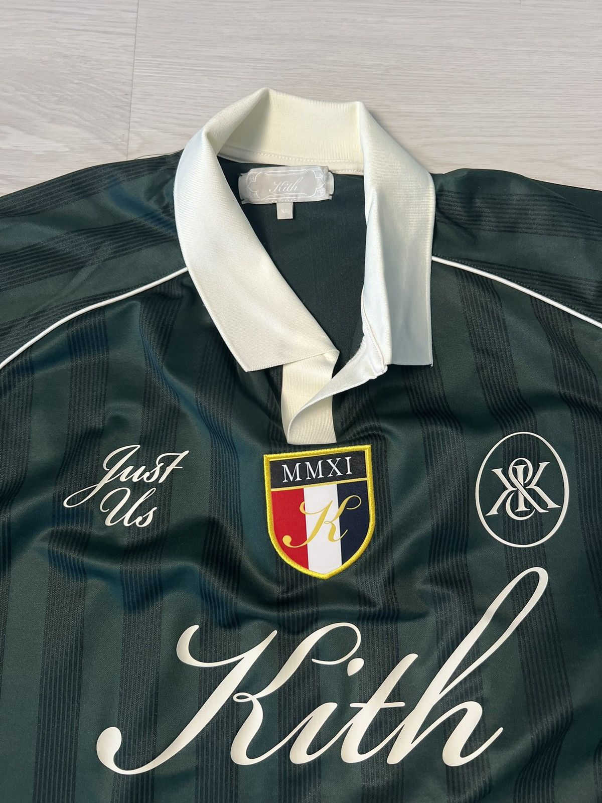 Kith Kith Shadow Stripe Marcel Soccer Top | Grailed