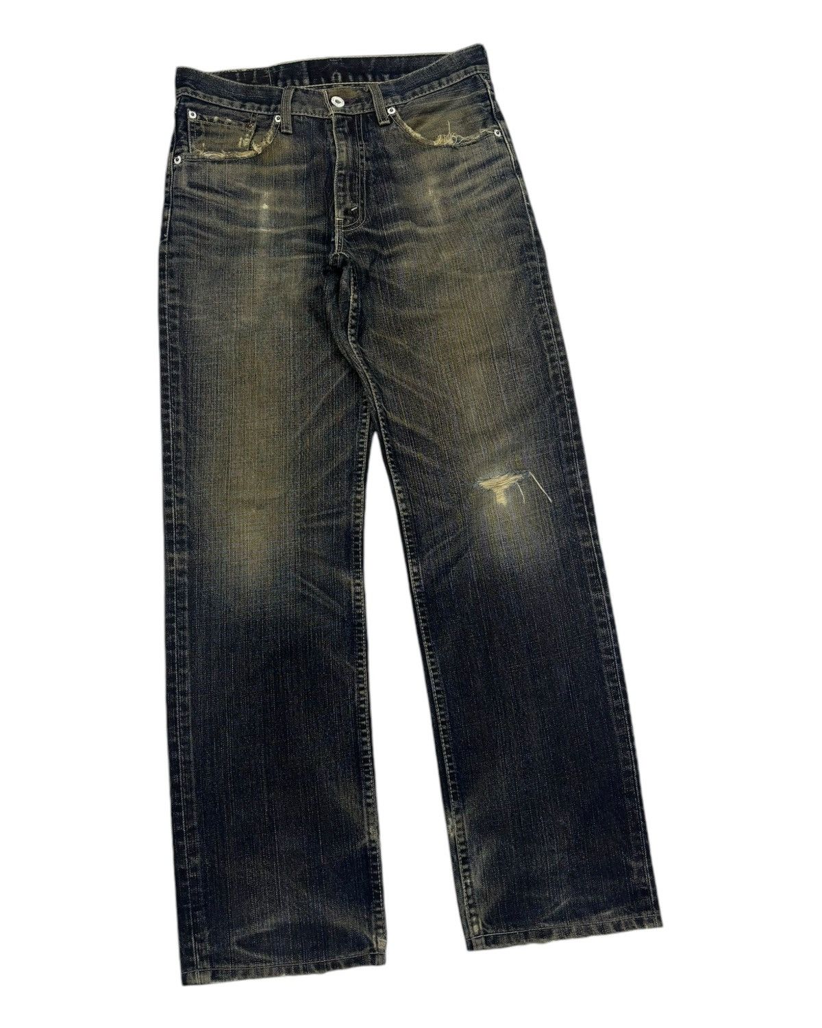 If Six Was Nine × JNCO × Levi's 🔥LEVIS 502 RUSTY DISTRESSED DENIM JEANS Size US 29 - 5 Thumbnail