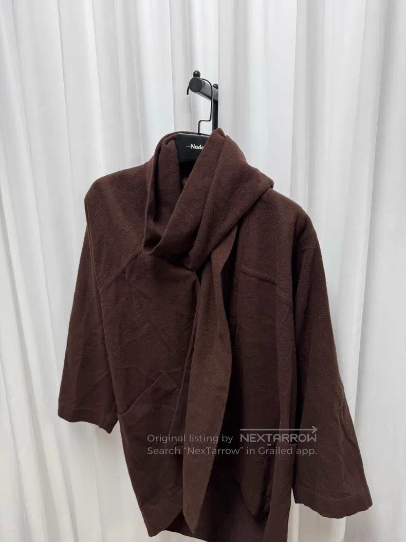 Issey Miyake Issey Miyake Scarf collar wool cardigan Size M / US 6-8 / IT 42-44 - 4 Thumbnail