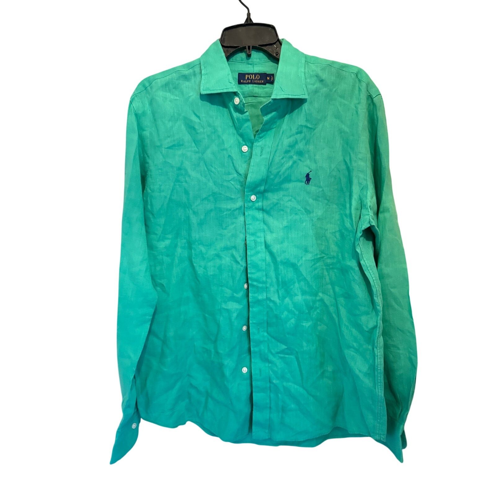 Ralph Lauren Polo Ralph Lauren 100% Linen Green Stunning Shirt Men's M Size US M / EU 48-50 / 2 - 1 Thumbnail