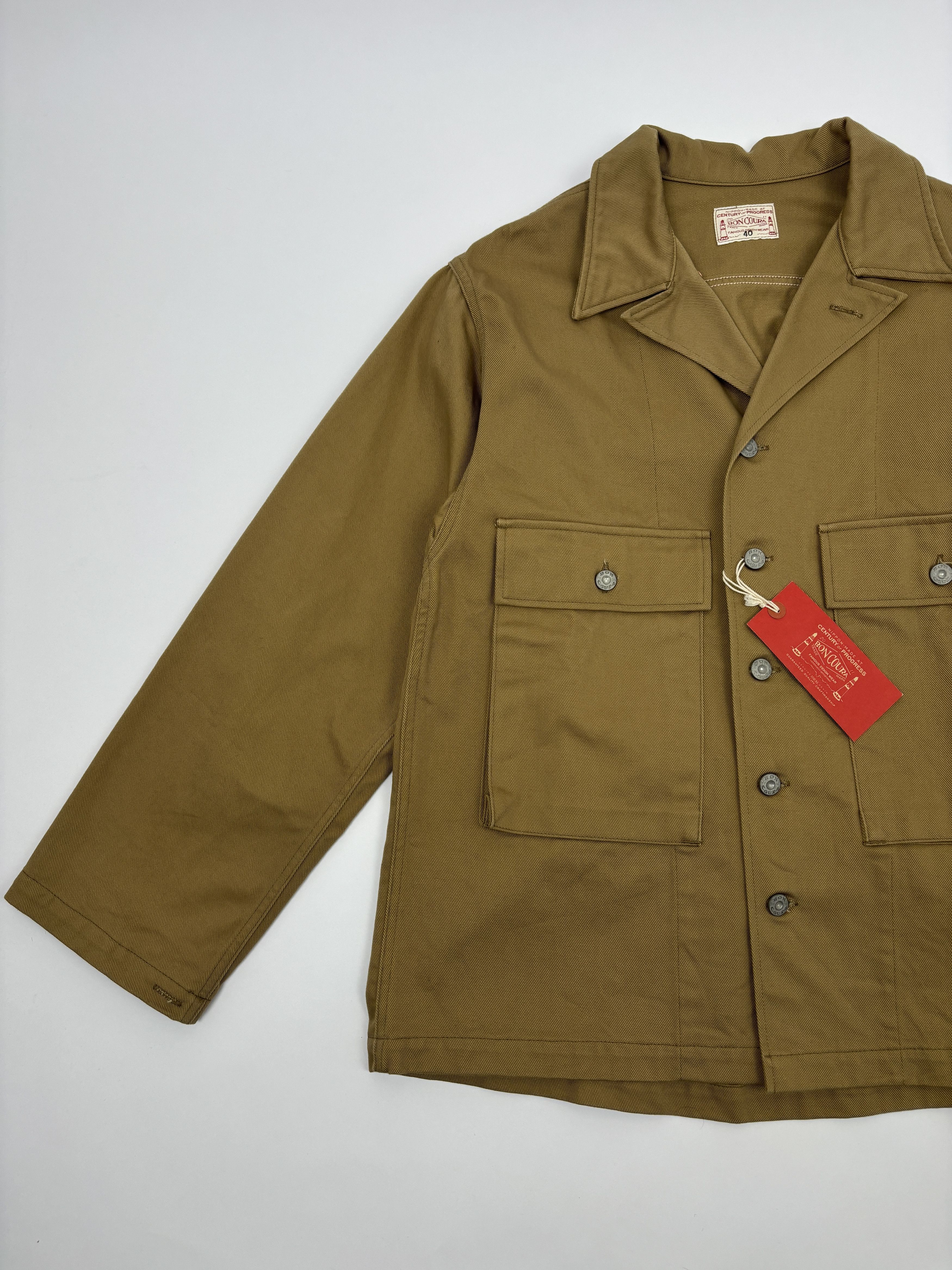 BONCOURA Boncoura B-43 English Twill Jacket Khaki Size US L / EU 52-54 / 3 - 4 Thumbnail