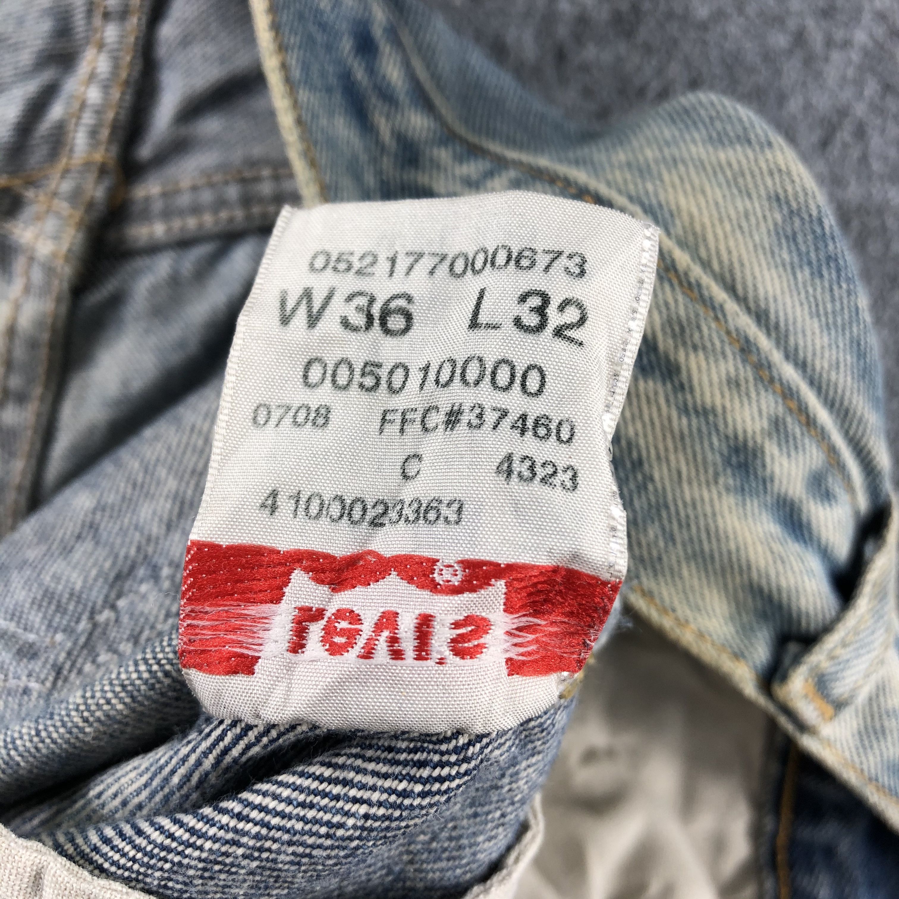 Levi's Vintage Blue Wash Levis 501 Jeans-J2510 Size US 34 / EU 50 - 16 Thumbnail