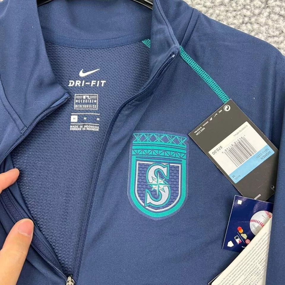 Nike Seattle Mariners Jacket Women M Dri-Fit Long Sleeve Athletic Size M / US 6-8 / IT 42-44 - 6 Thumbnail