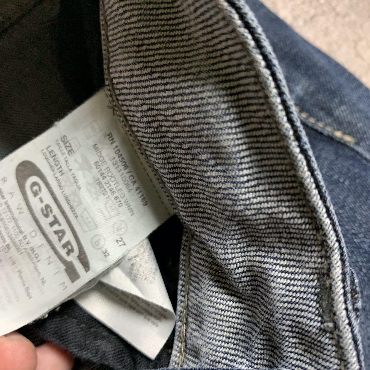 Vintage Vintage G-Star Raw Flared Low Rise Jeans Y2K Skate Logo 27 Size 27" / US 4 / IT 40 - 8 Thumbnail