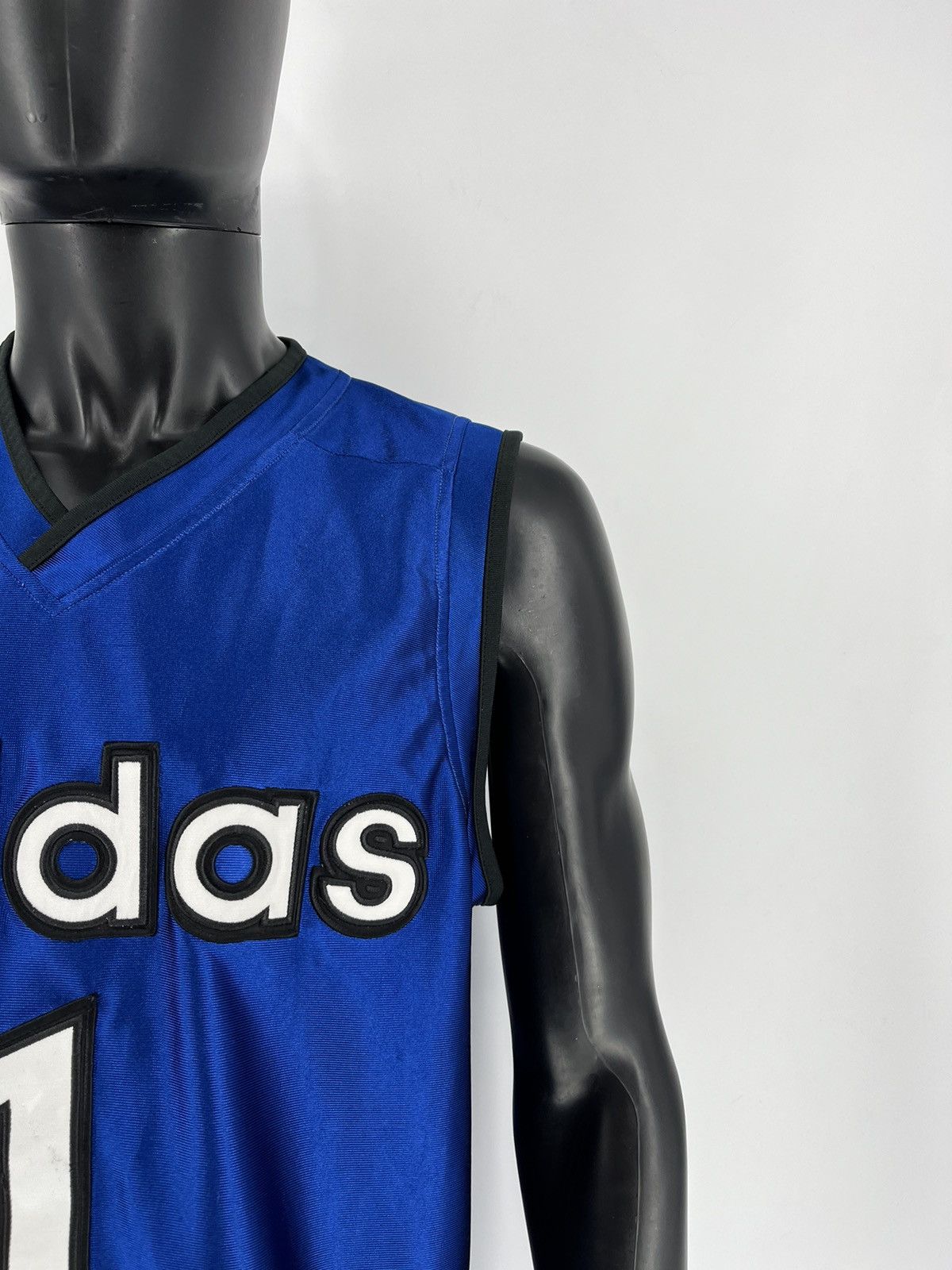 Adidas Adidas Vintage 90s Jersey Number One Basketball Rare Item Size US L / EU 52-54 / 3 - 7 Thumbnail