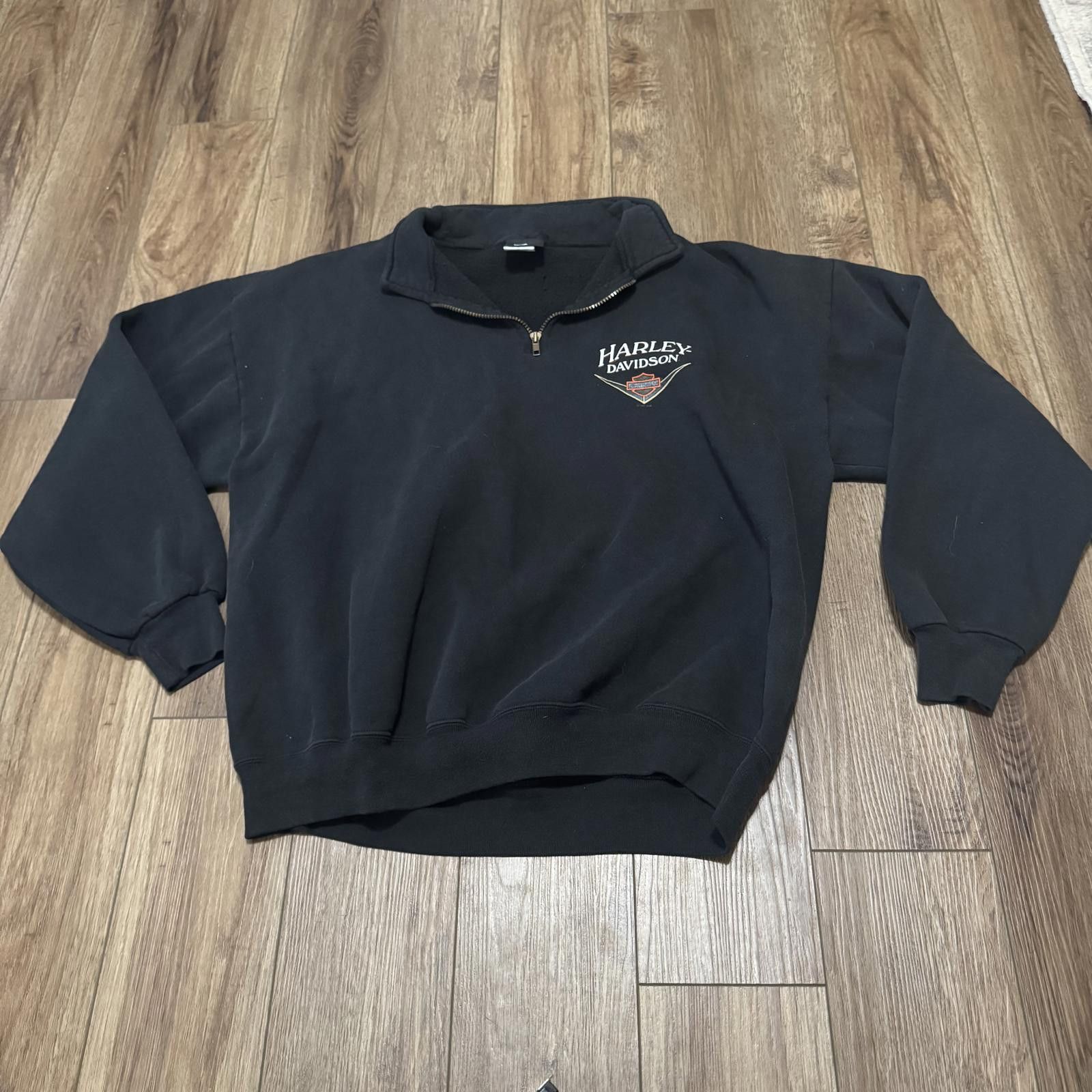 Harley Davidson Vintage 90s Harley Davidson Dallas Texas Biker Sweater Size US XXL / EU 58 / 5 - 2 Thumbnail