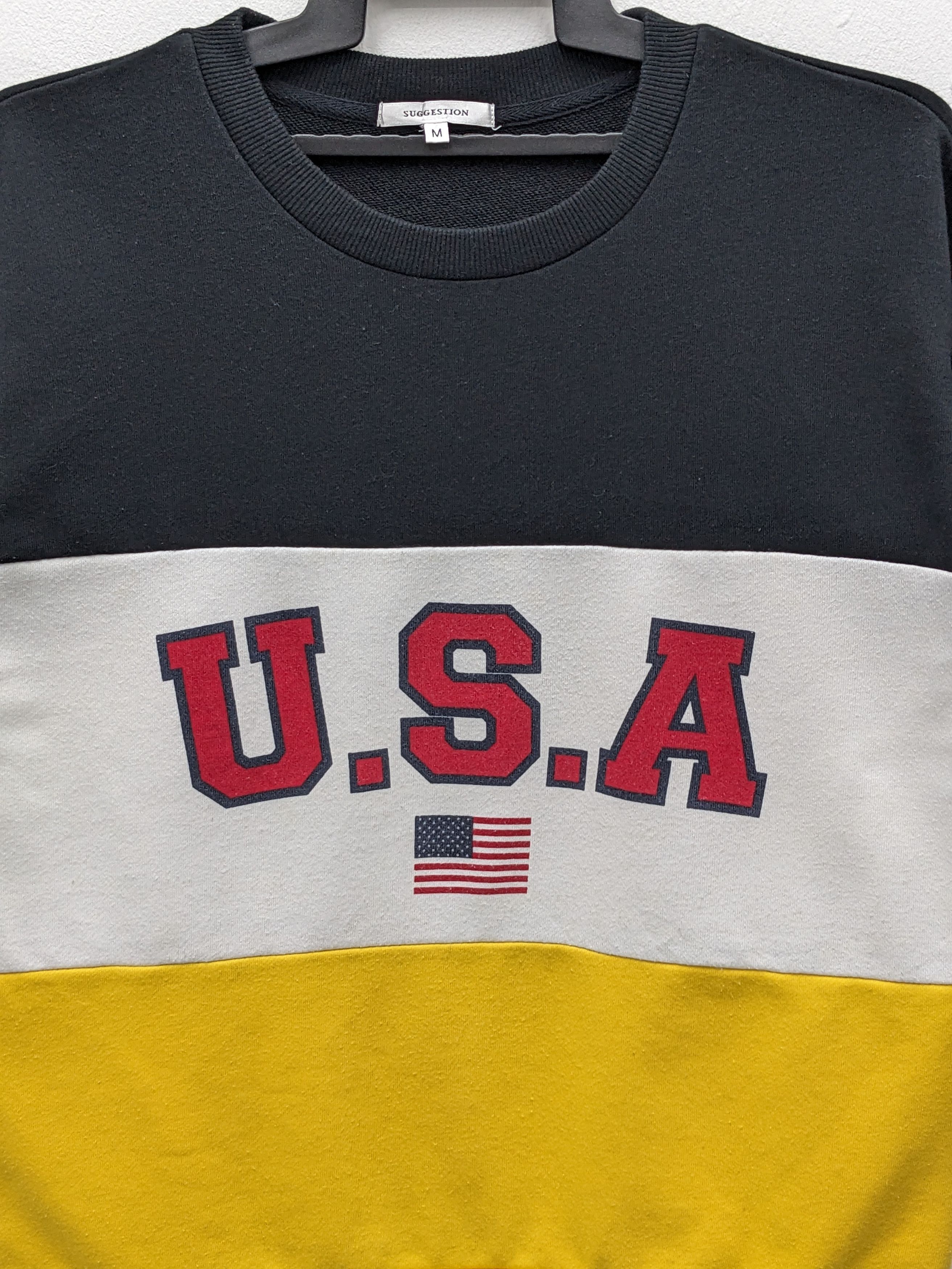 Vintage 90s Suggestion Style Pop Art Color Block Sweatshirt 