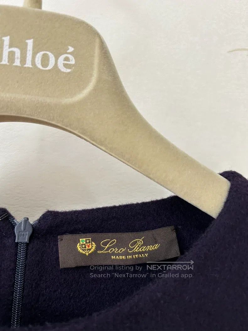 Loro Piana LORO PIANA Color Block Double-sided Cashmere Sleeveless Dr Size M / US 6-8 / IT 42-44 - 4 Thumbnail