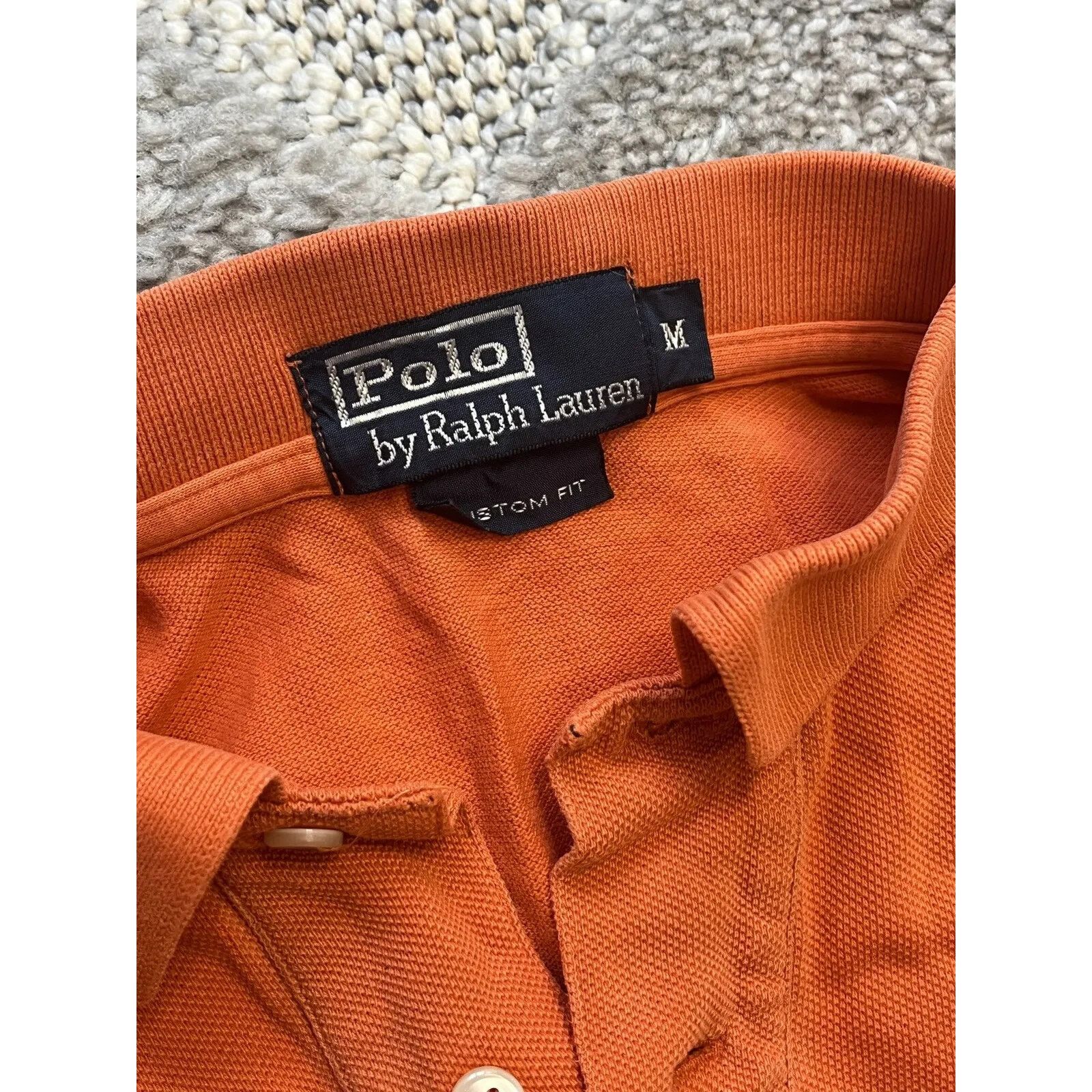 Polo Ralph Lauren POLO RALPH LAUREN VINTAGE POLO T SHIRT MEDIUM ORANGE Size US M / EU 48-50 / 2 - 2 Thumbnail