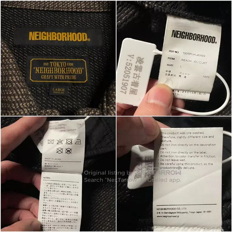 Neighborhood Neighborhood Melado Japanese and English Retro Horse Leath Size US L / EU 52-54 / 3 - 9 Thumbnail
