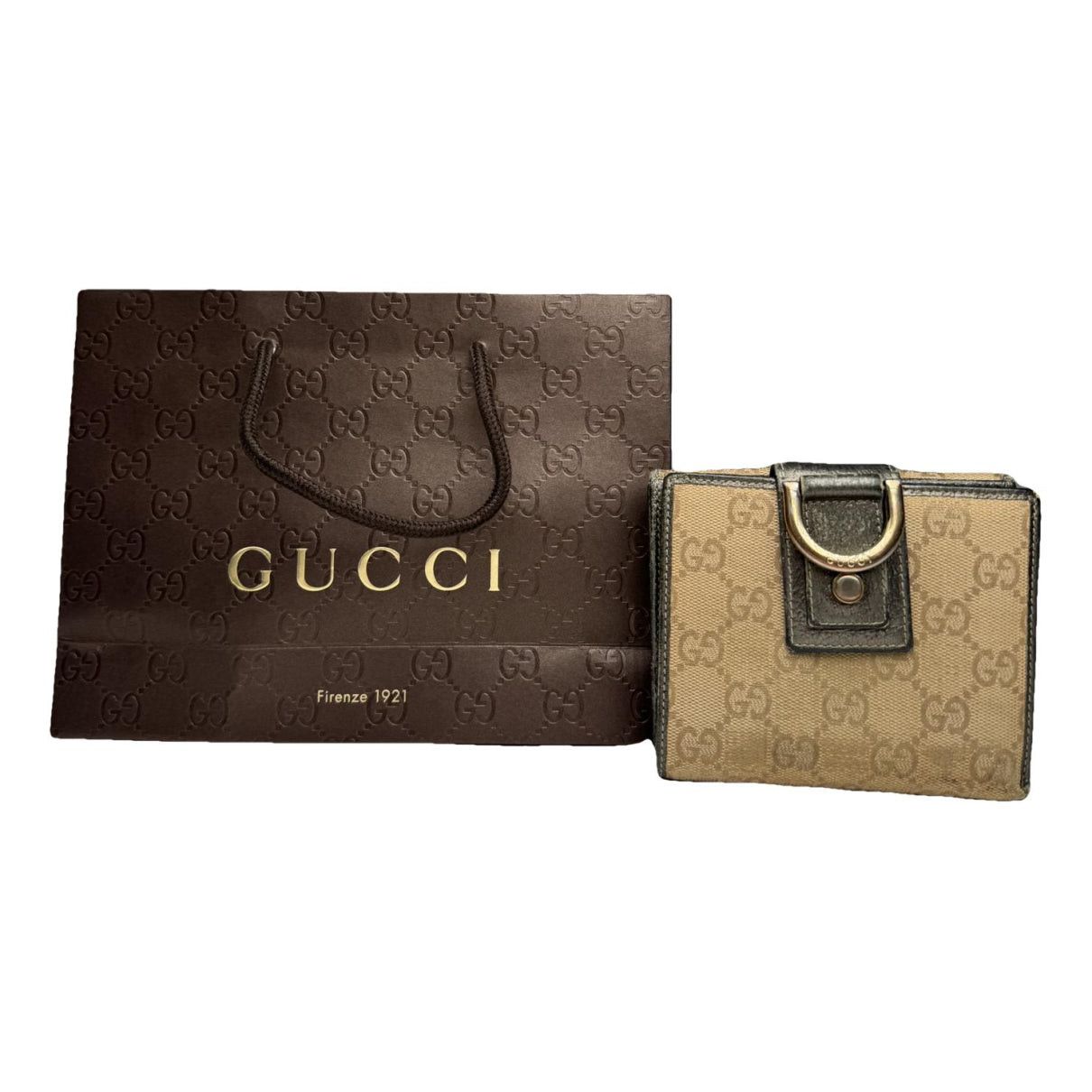 Gucci Ophidia Gold Cotton Wallet Size ONE SIZE - 1 Thumbnail