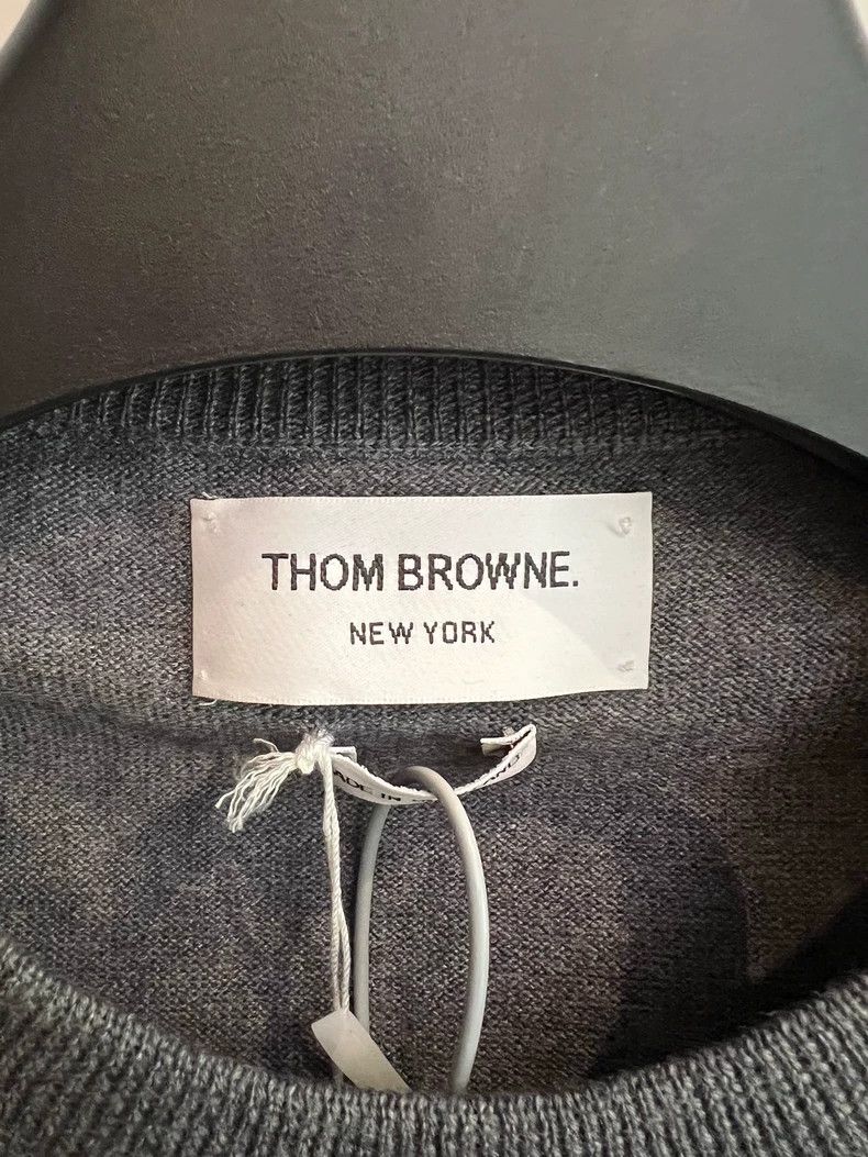 Thom Browne Thom Browne Medium grey sweater Size US S / EU 44-46 / 1 - 3 Thumbnail