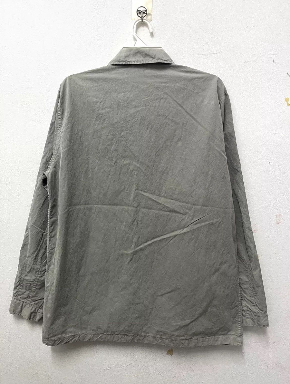 Stone Island Stone Island Vintage Matte Grey LS Double Pocket Button Up Size US L / EU 52-54 / 3 - 2 Thumbnail