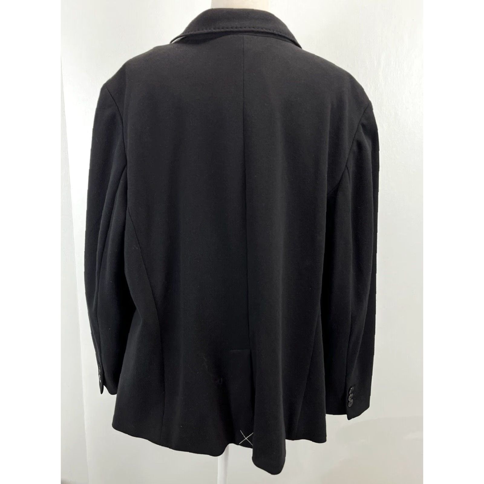 Talbots Talbots Aberdeen Blazer Jacket 24W Plus Black Cotton Blend Womens 2 Button Size 4XL / US 24-26 - 3 Thumbnail