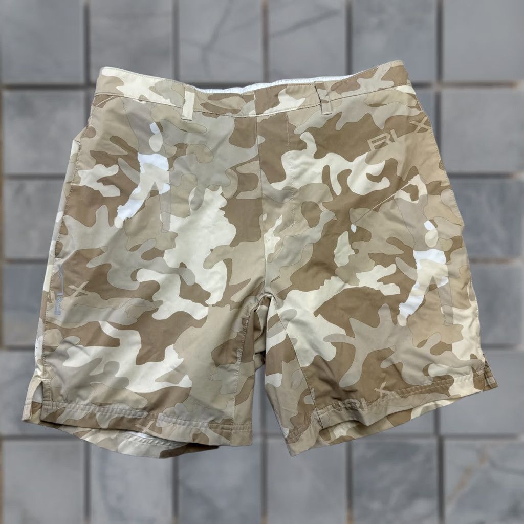 RLX Ralph Lauren RLX Ralph Lauren Short sMens Medium Beige Camo Golf Athletic Lined Pockets 7 Inseam Beige Camouflage Golf, Gym & Training Mens Regular Slant Size US 31 - 1 Thumbnail