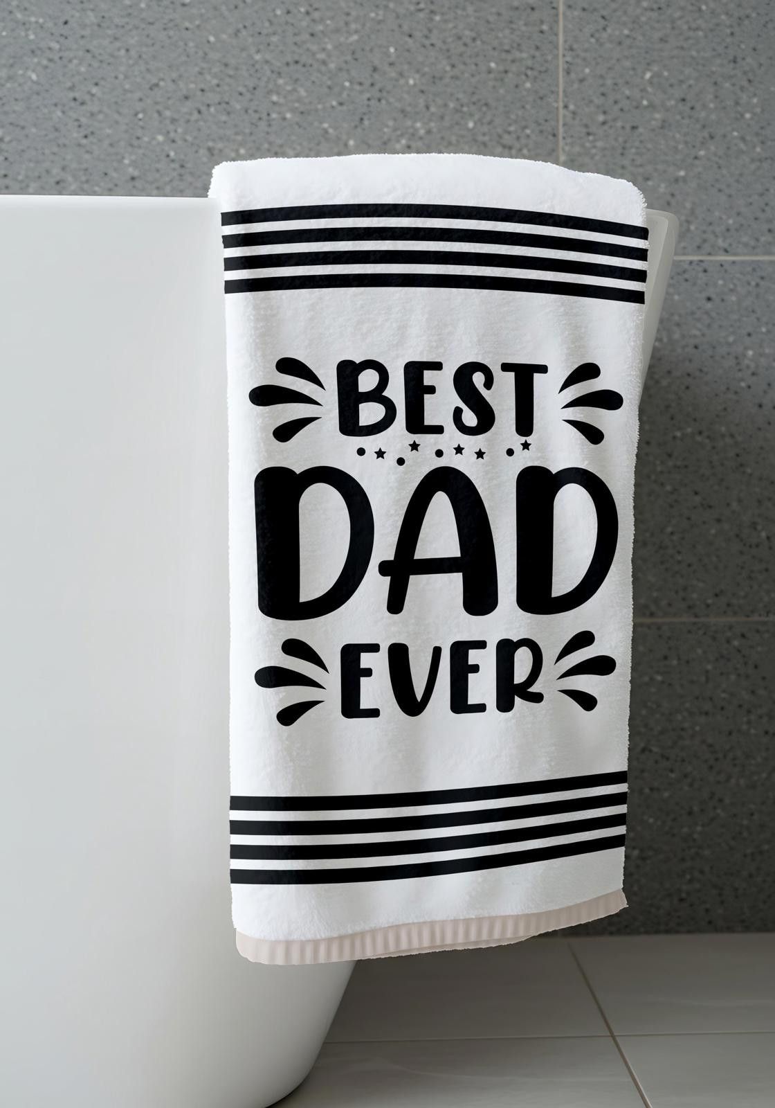 Designer Best Dad Ever Golf Towels, Father's Day Gift, Golf Accessory Size ONE SIZE - 4 Thumbnail