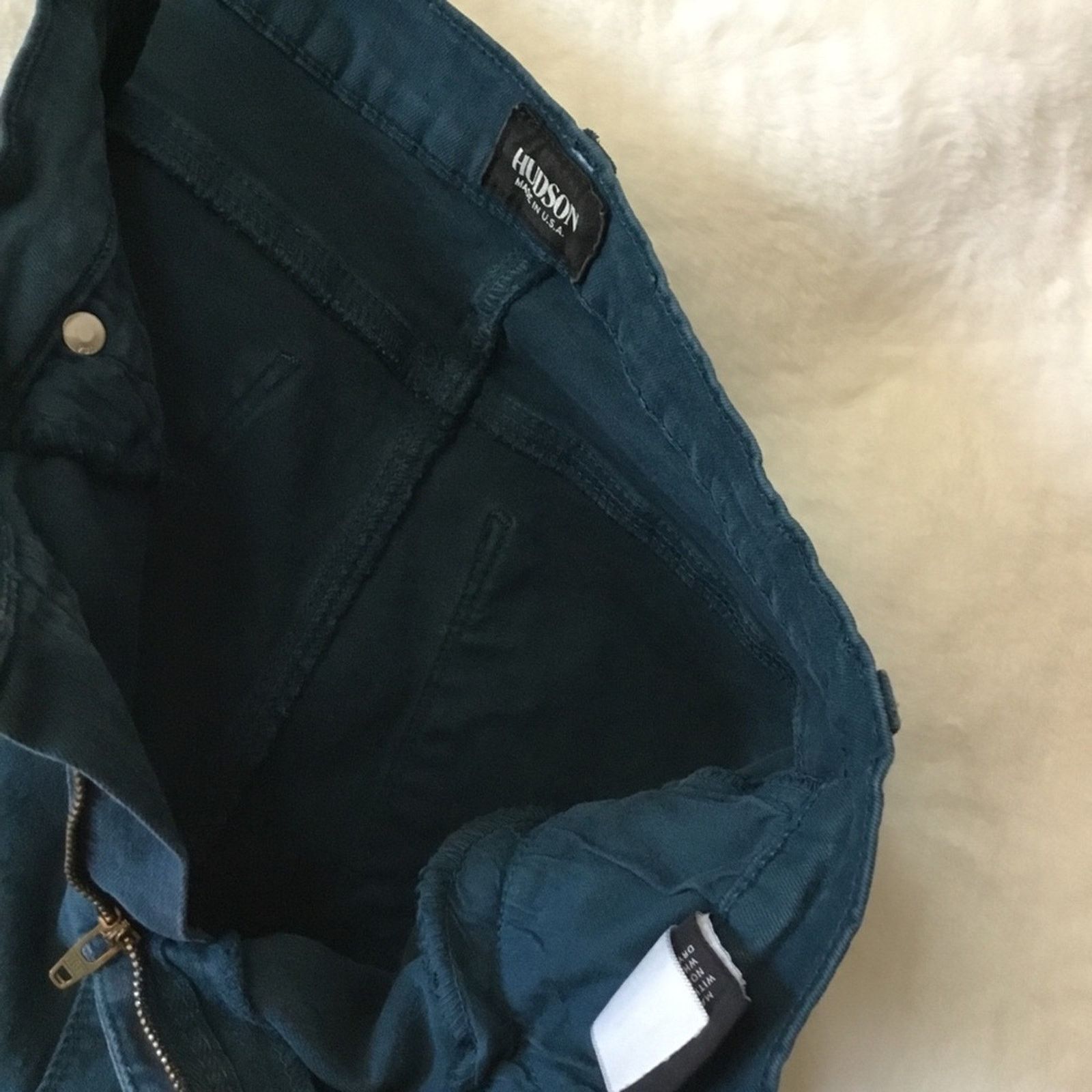 Hudson Hudson Teal Nico Super Skinny Mid-Rise Stretch Jeans Size 27" / US 4 / IT 40 - 7 Thumbnail