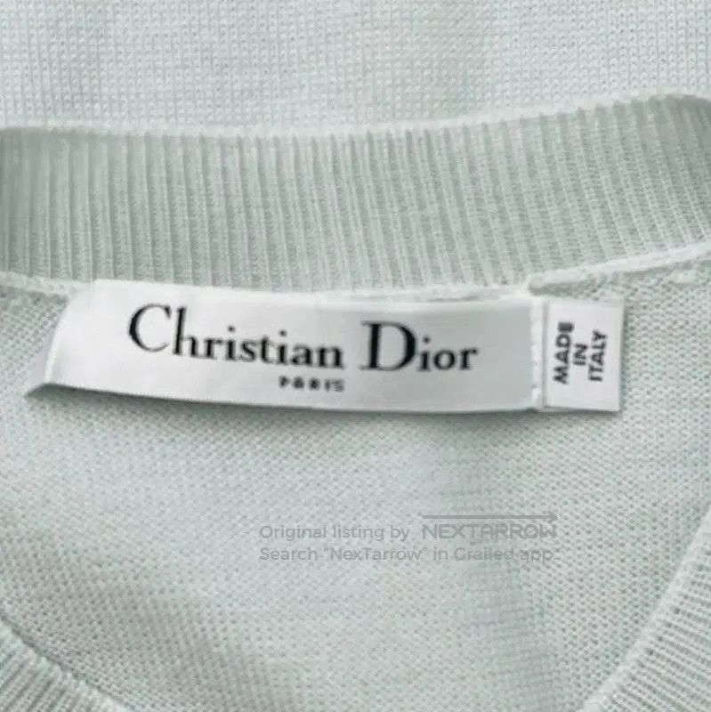 Dior Dior Light Blue Embroidered Short Sleeve T. Size S / US 4 / IT 40 - 6 Thumbnail