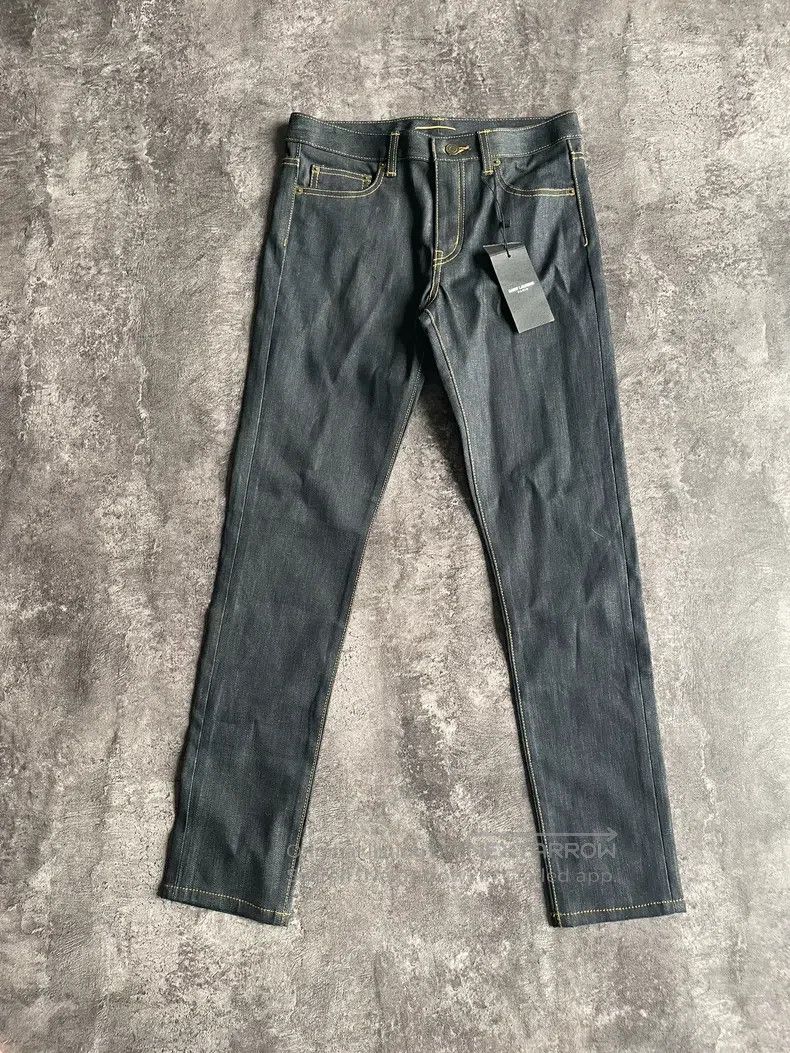 Saint Laurent Paris Saint Laurent Paris Raw Denim Pants Size US 27 - 1 Thumbnail