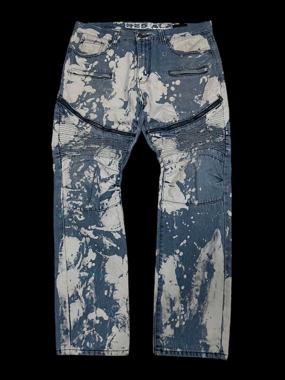 Japanese Brand 💥Acid Wash Red Ape Denim 💥 Size US 37 - 1 Thumbnail